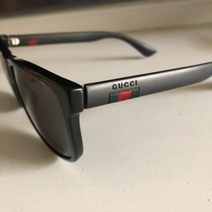 Gucci 58 mm classic red and green stripe